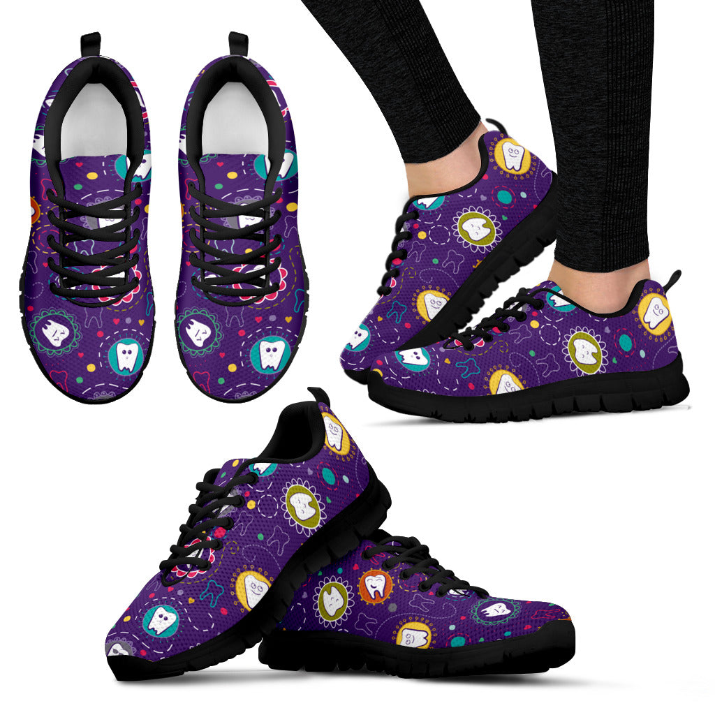 Colorful Teeth Sneakers - Women Size (Express)