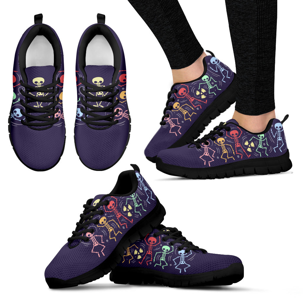Colorful Skeletons Sneakers - Women Size