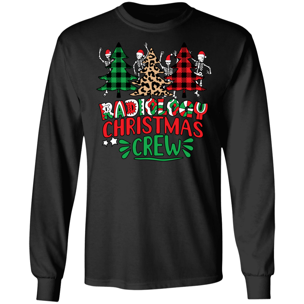 Radiology Christmas Crew Long Sleeve Ultra Cotton T-Shirt