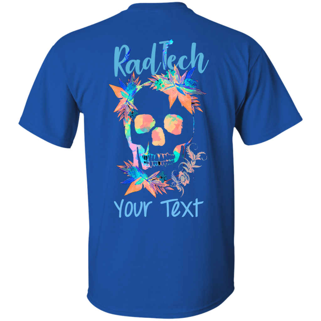 Personalized Rad Tech Skull T-Shirt