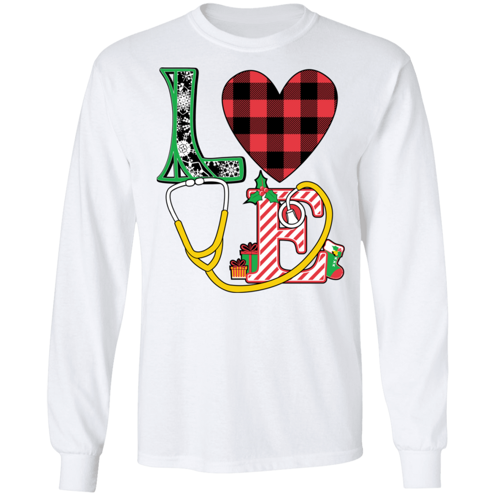 Nurse LOVE Christmas Long Sleeve Ultra Cotton T-Shirt