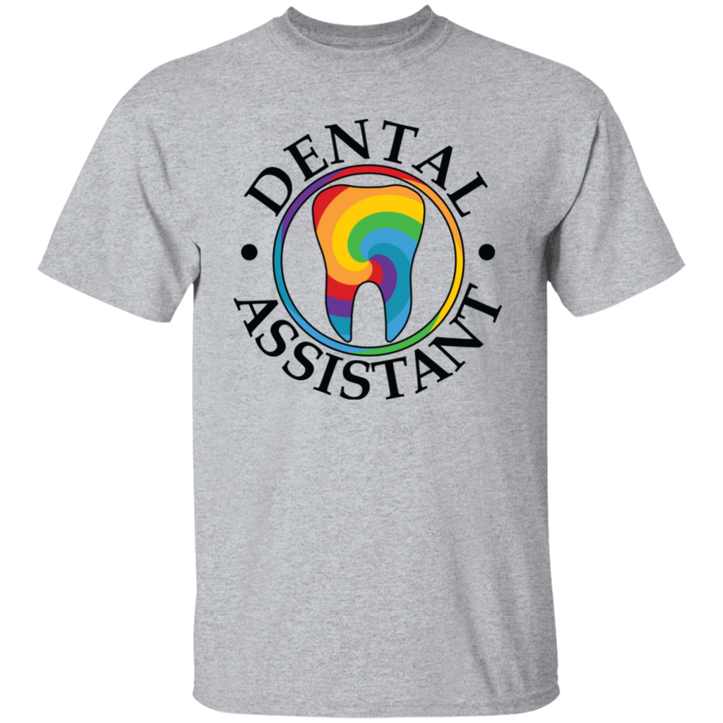 Dental Assistant Rainbow Tooth T-Shirt