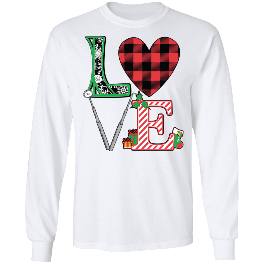 Dental LOVE Christmas Long Sleeve Ultra Cotton T-Shirt