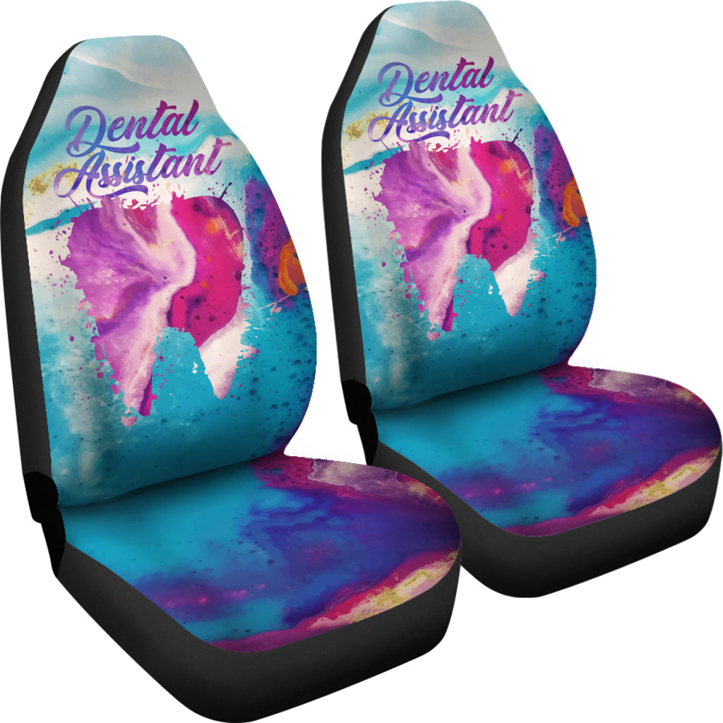 Watercolors Tooth Car Seat Covers
