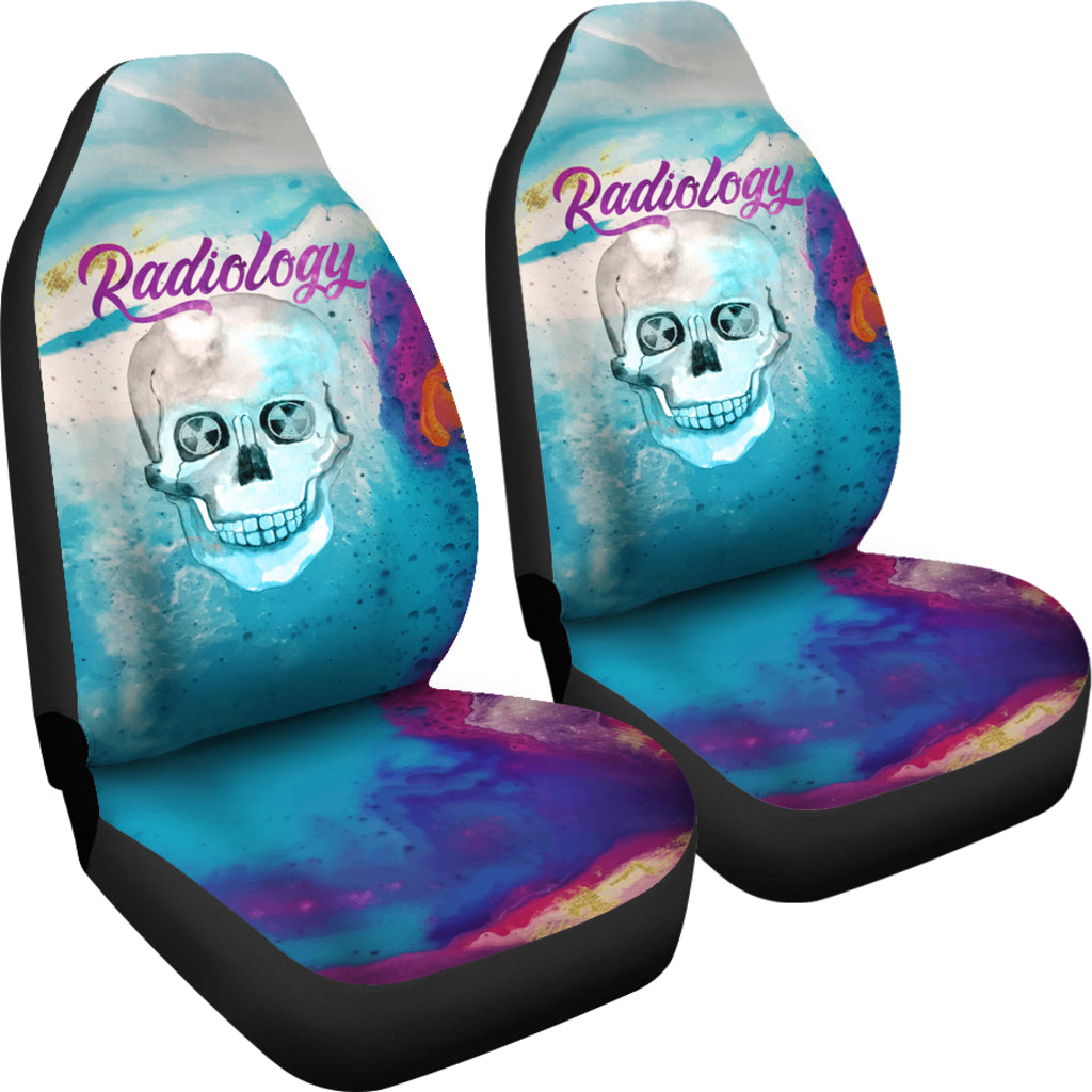 Watercolors Radiology Skull Car Seat Covers