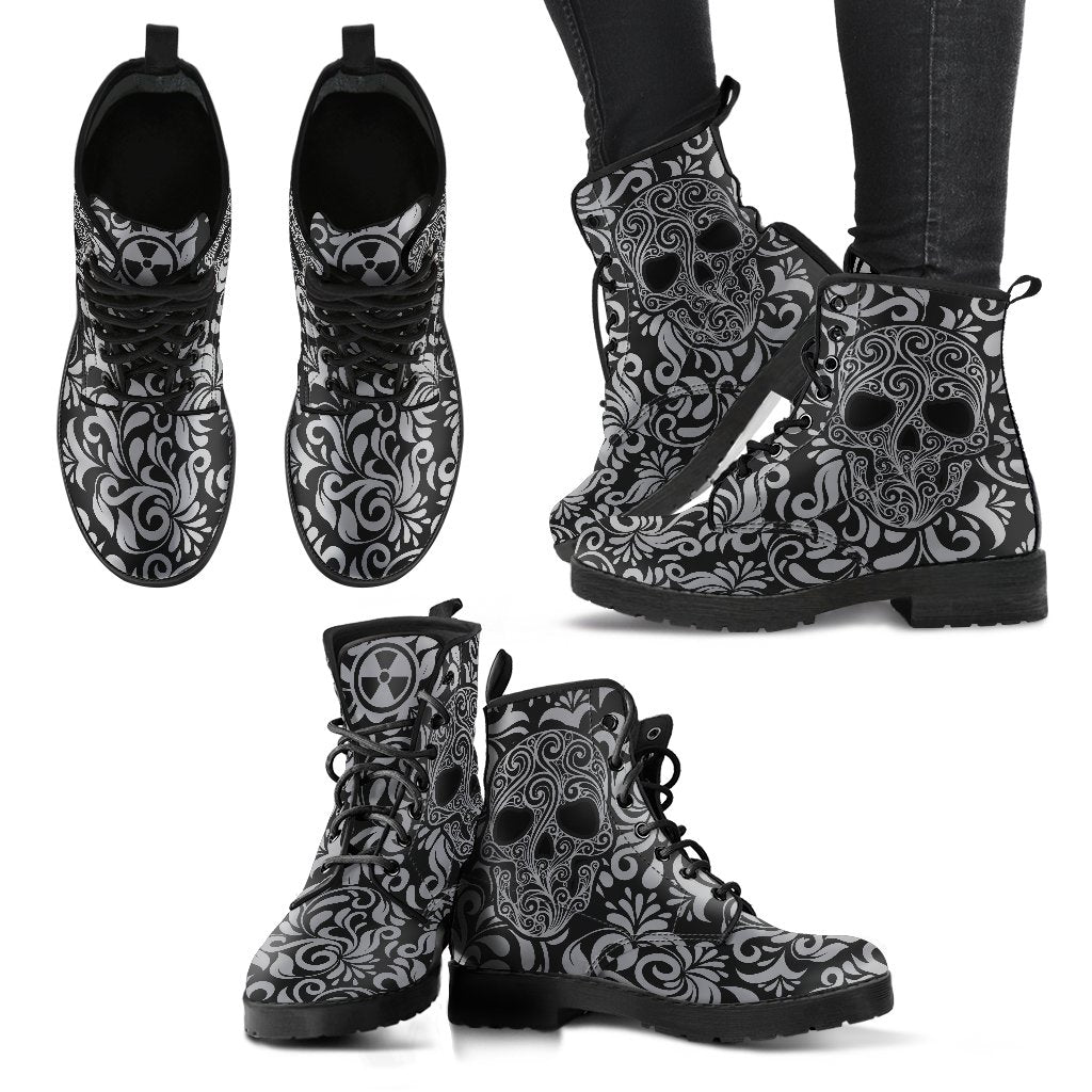 Radiology Skulls Women's Leather Boots