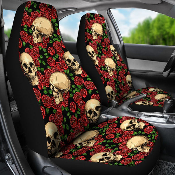 Skull Ghost Car Sitzbezüge 2er Set / Skulls Auto Sitzbezüge 2er