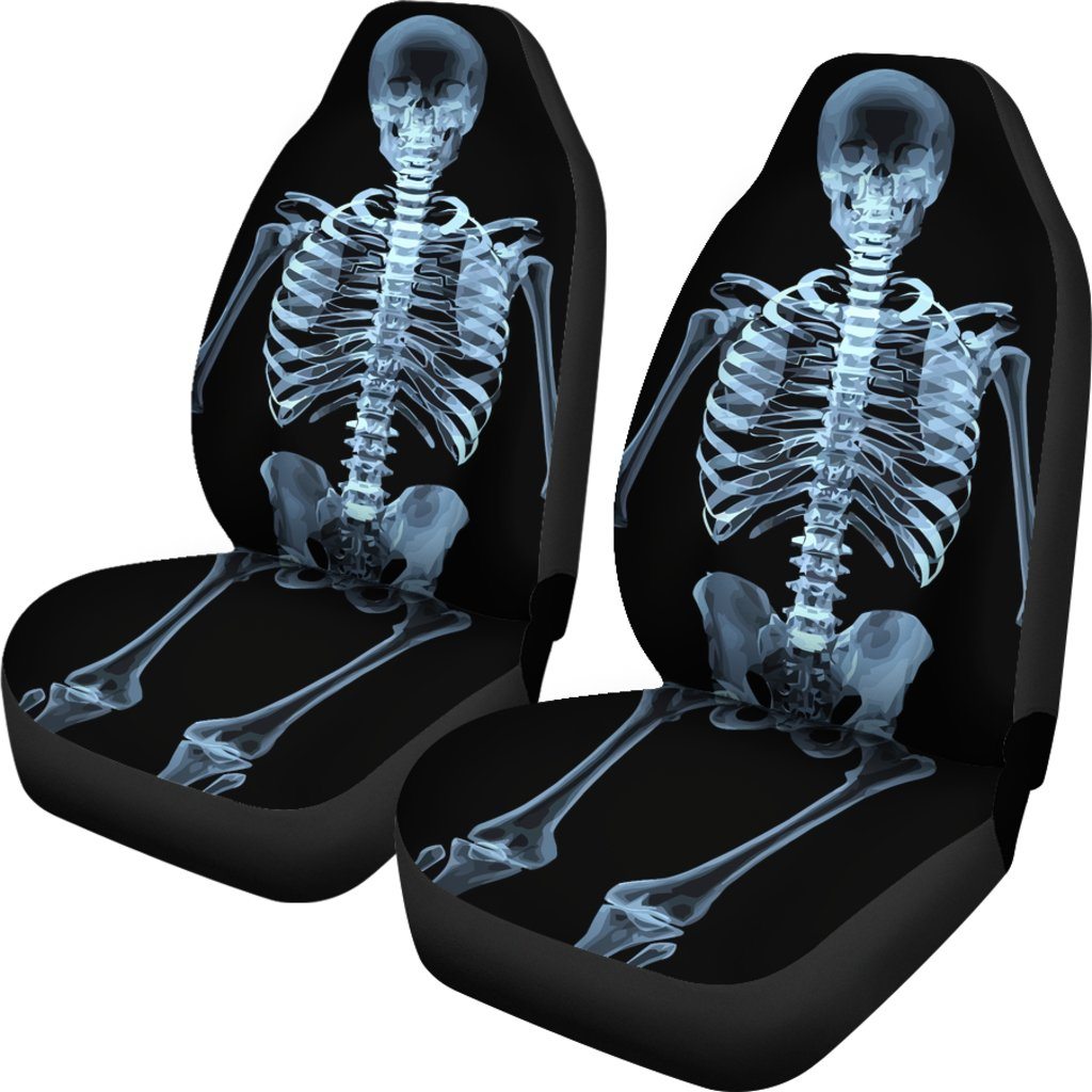 Skeleton Car Seat Covers Set