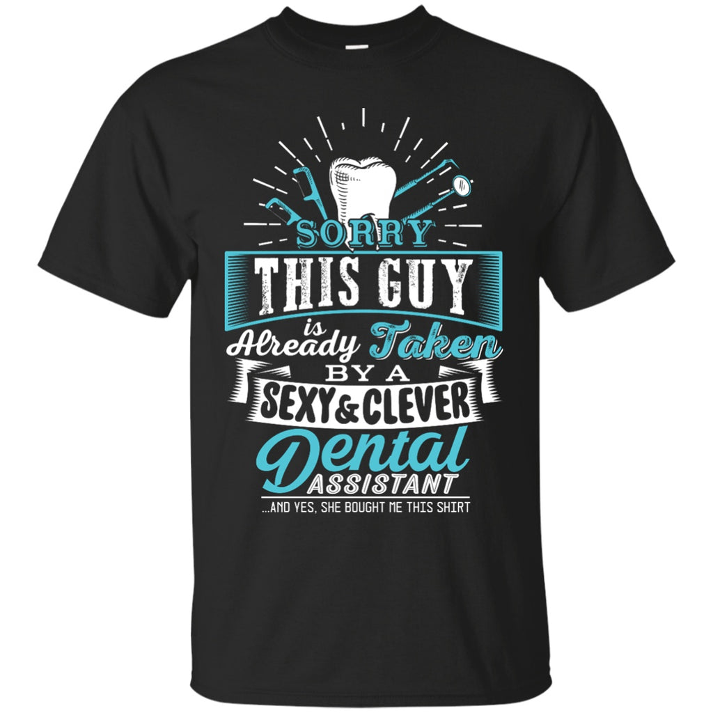 T-Shirts - This Guy Is Taken By A Sexy & Clever DA Unisex Tee