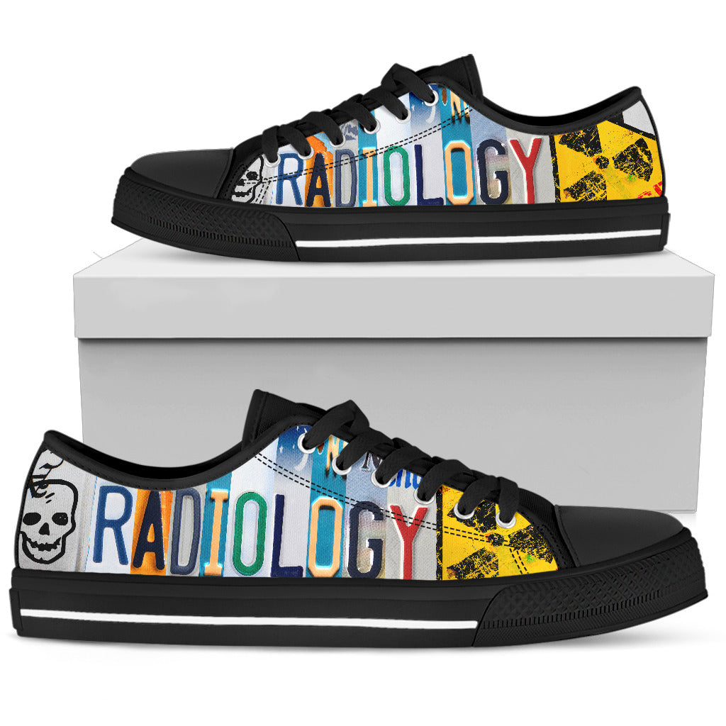 Radiology License Plates Low Top Sneakers