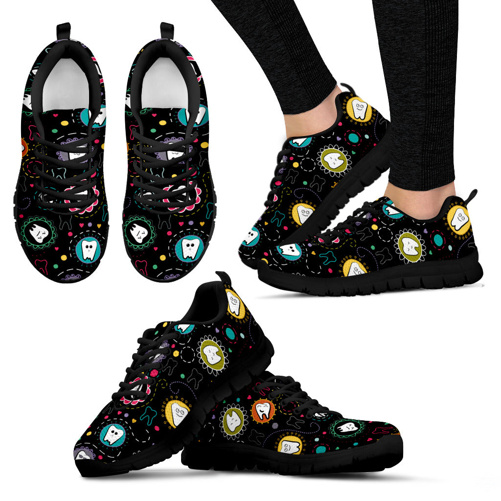 Colorful Teeth Sneakers - Women Size (Express)