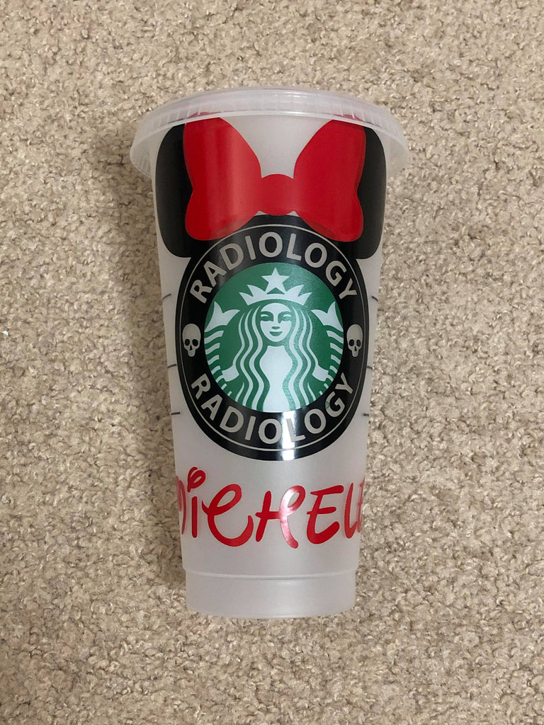 Minnie Mouse Radiology Starbucks Reusable Venti Cup