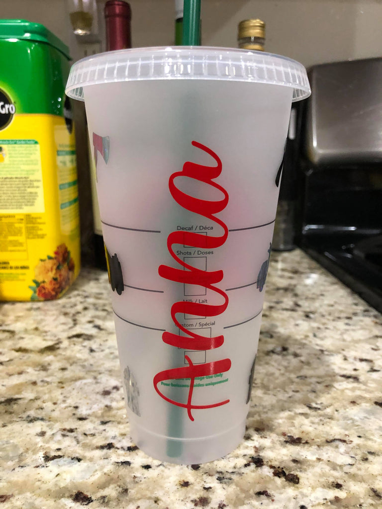Customized Fire Wife Starbucks Reusable Venti Cup
