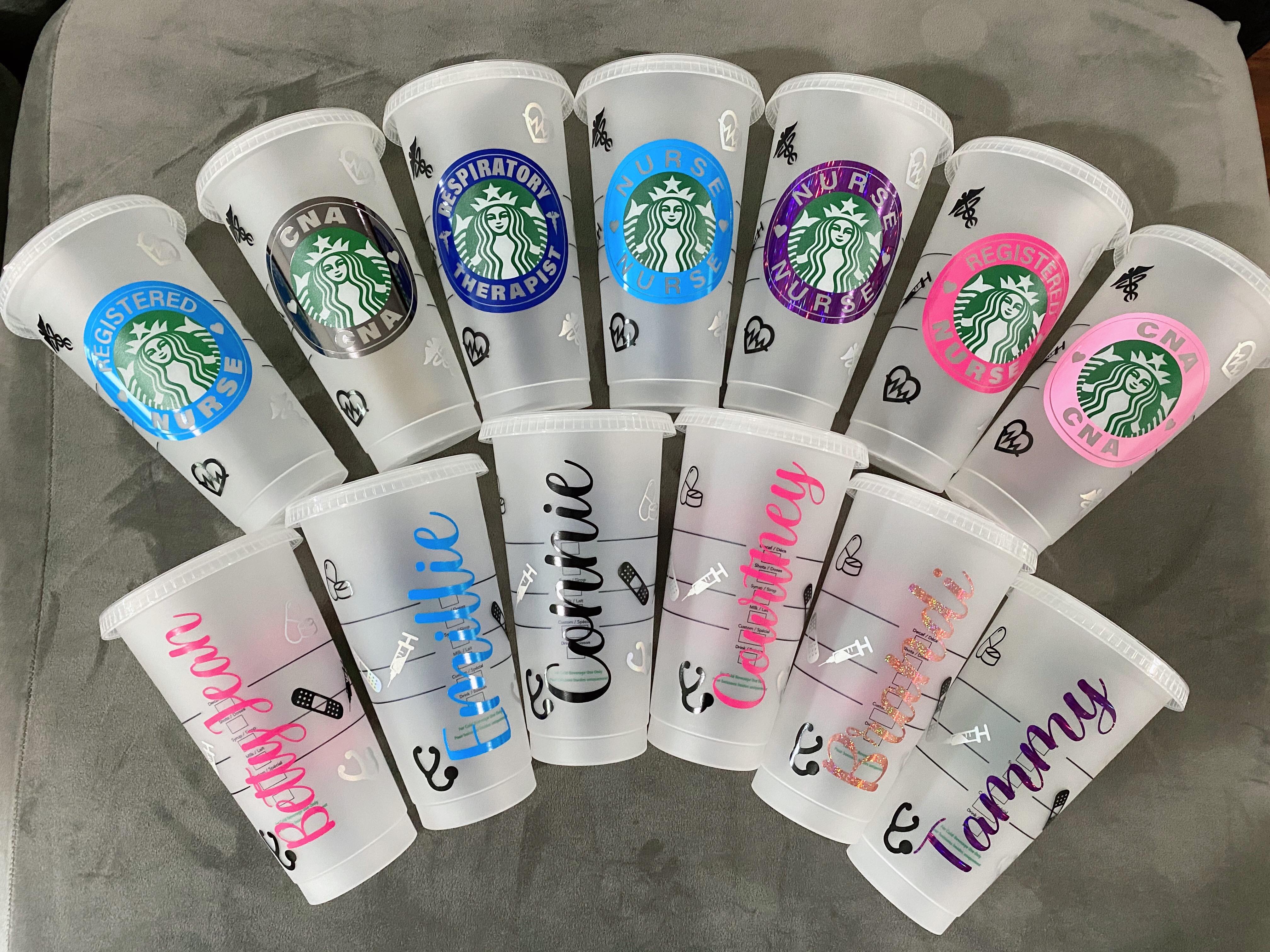 Customized Pharmacy Tech Starbucks Reusable Venti Cup - DecalCustom