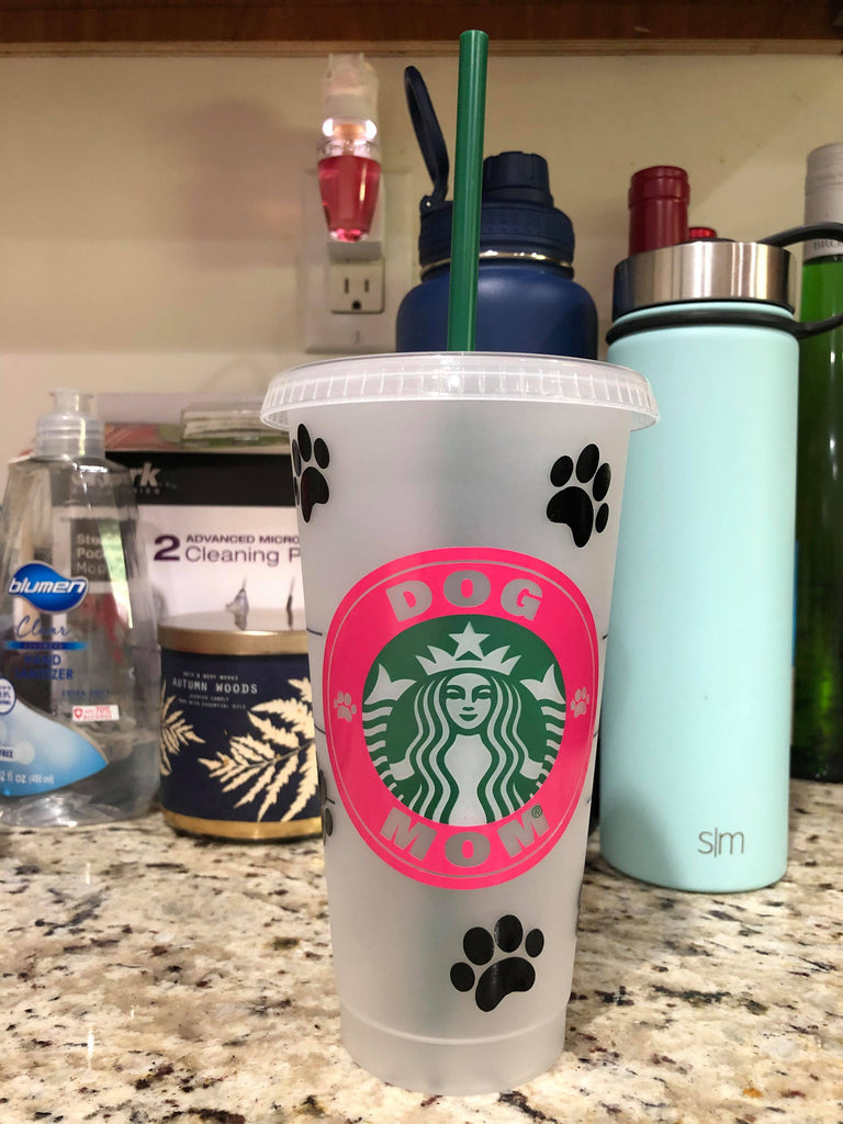Customized Dog Mom/Dad Starbucks Reusable Venti Cup