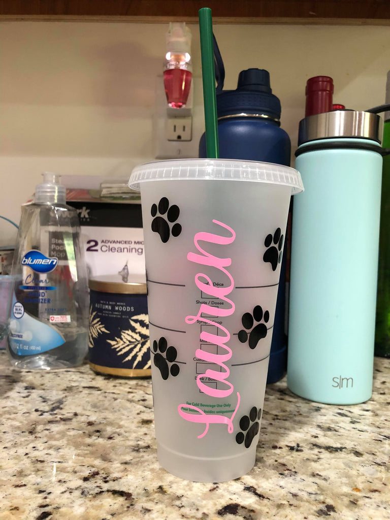 Customized Dog Mom/Dad Starbucks Reusable Venti Cup