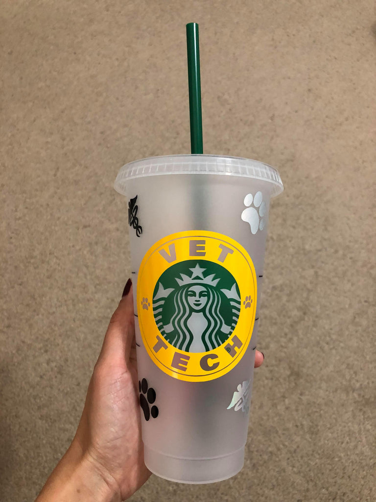 Customized Vet Tech Starbucks Reusable Venti Cup
