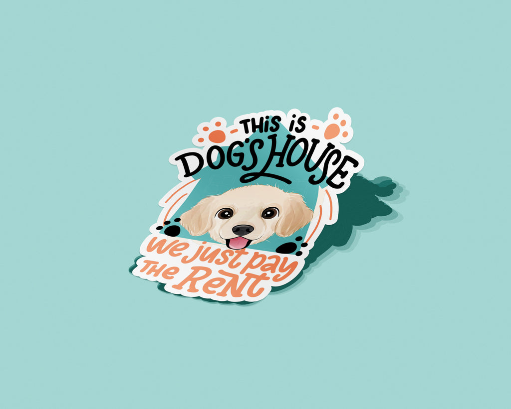Waterproof Dog Lovers Stickers - Pack of 3 Stickers (Choose 3 Stickers)