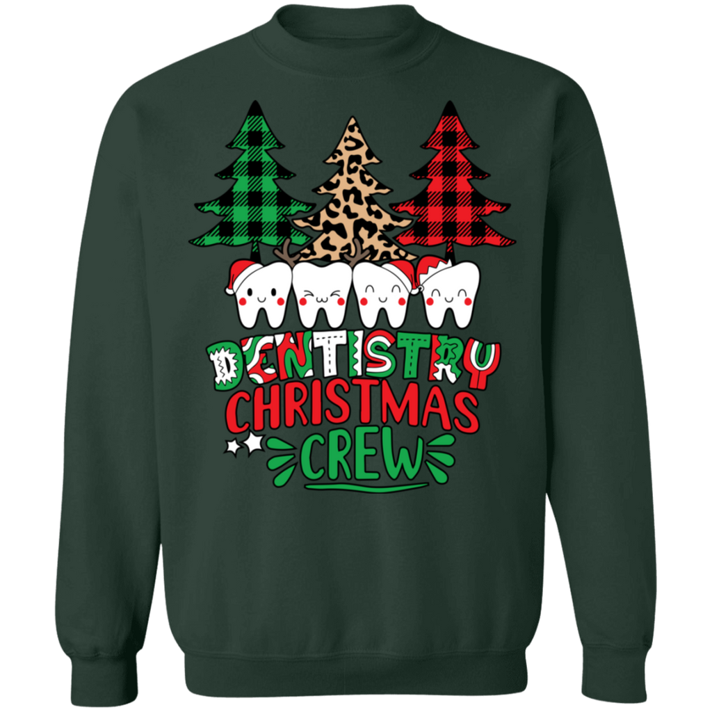 Dentistry Christmas Crew Ugly Christmas Crewneck Pullover Sweatshirt