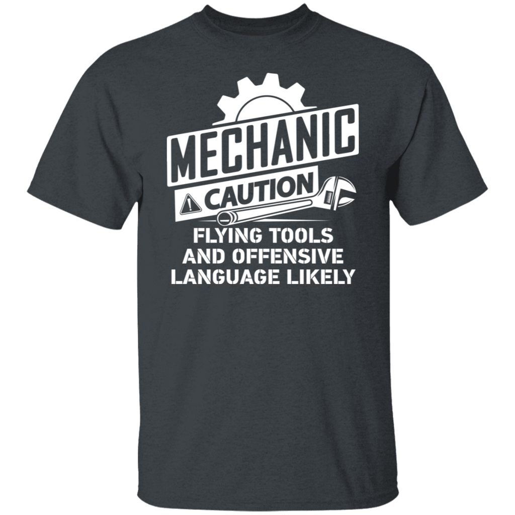 Mechanic Caution Flying Tools T-Shirt