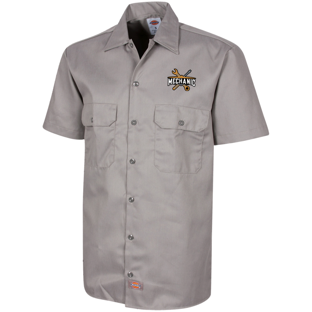 Mechanic Tools Embroidered Men's Short Sleeve Work Shirt (Dickie's Brand)