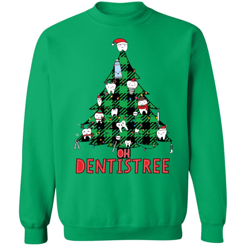 Oh Dentistree Dental Christmas Crewneck Pullover Sweatshirt