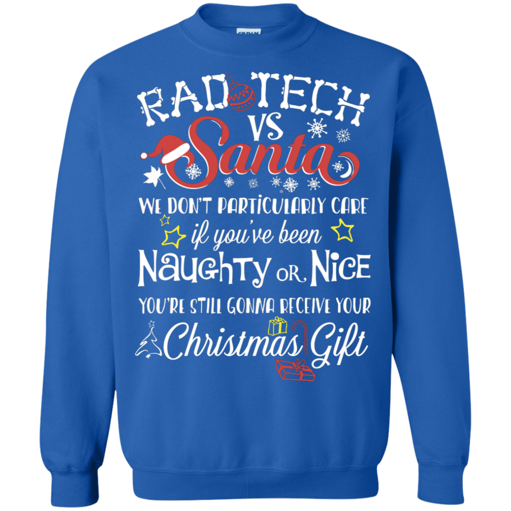Rad Tech vs Santa Crewneck Sweatshirt