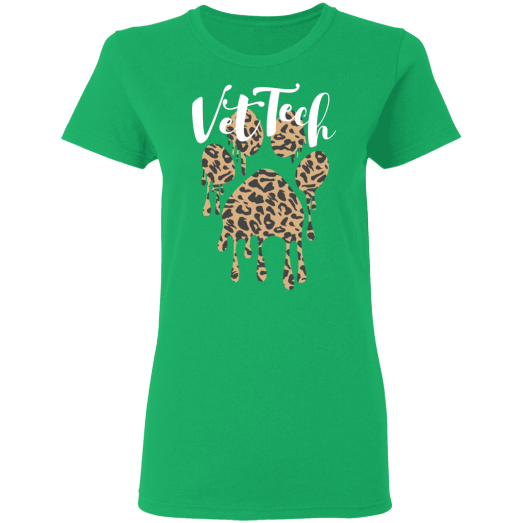 Vet Tech Leopard Ladies' T-Shirt