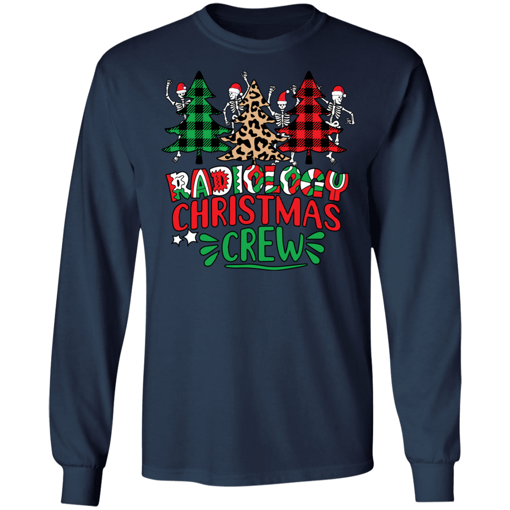 Radiology Christmas Crew Long Sleeve Ultra Cotton T-Shirt