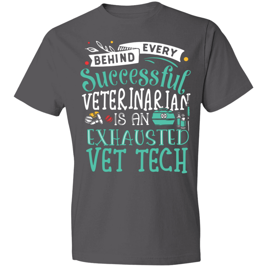 Exhausted Vet Tech Lightweight T-Shirt