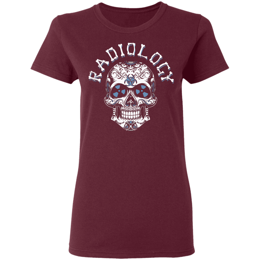 Radiology Skull 2 Ladies T-Shirt