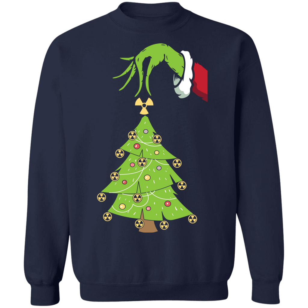 Who Stole Rad Tech Symbol Ugly Christmas Sweatshirt