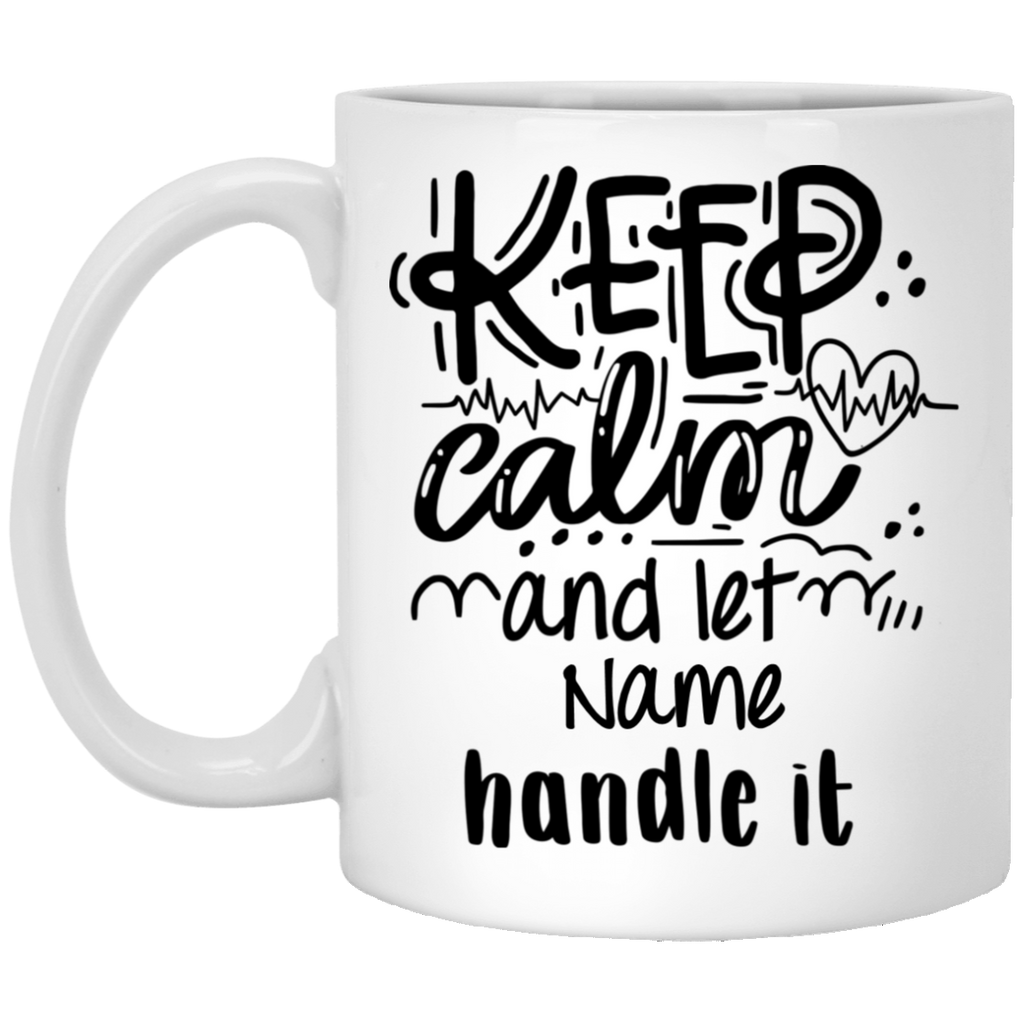 Personalized Keep Calm Nurse Mug