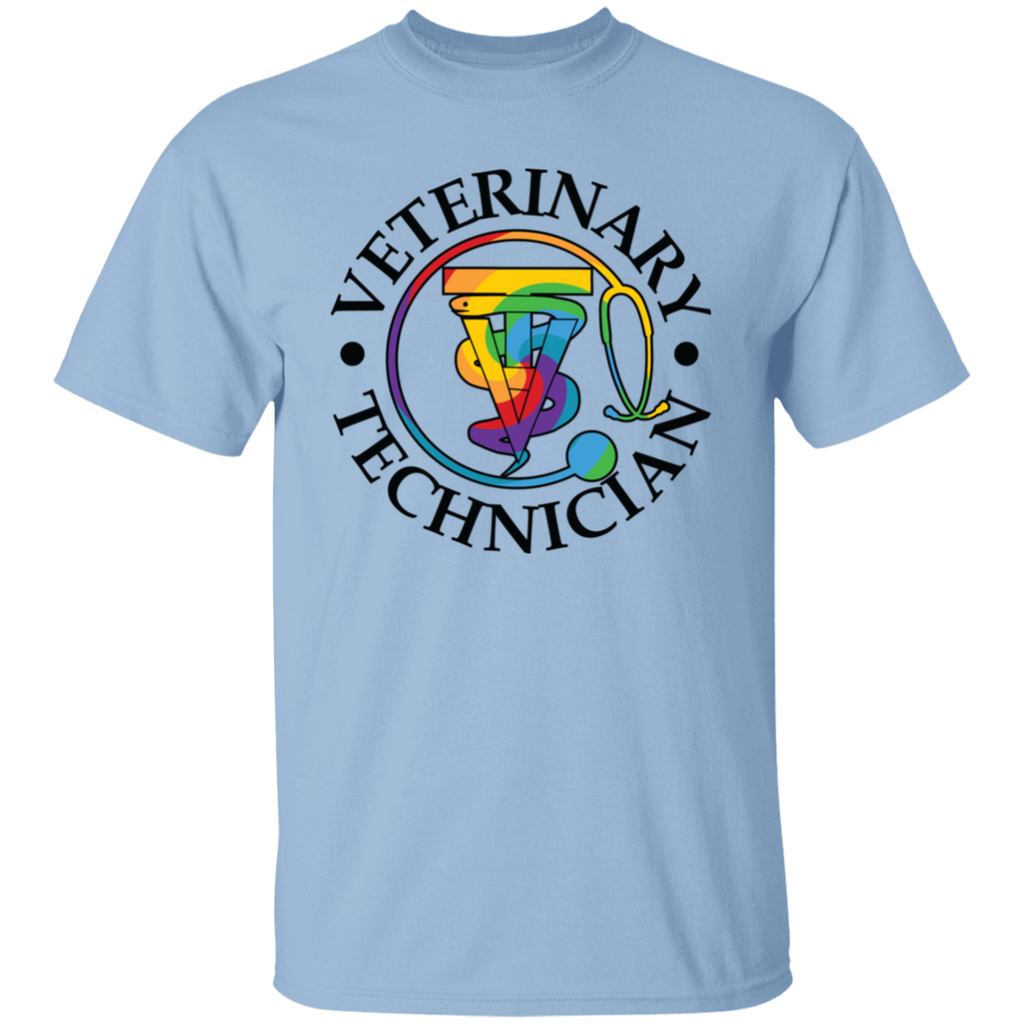 Veterinary Technician Rainbow Symbol T-Shirt