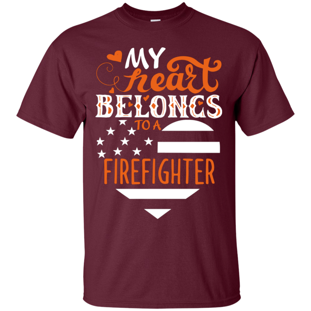 My Heart Belongs to a Firefighter T-Shirt