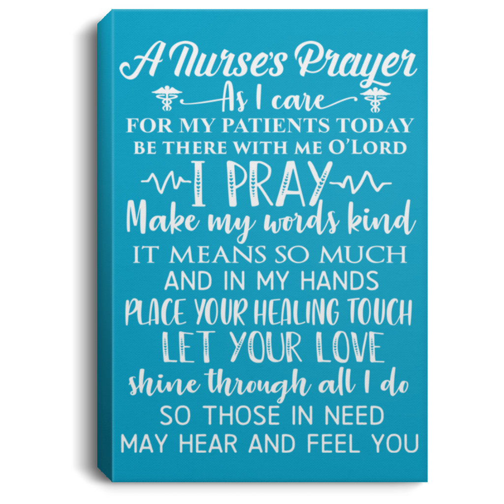 Nurse's Prayer Portrait Canvas
