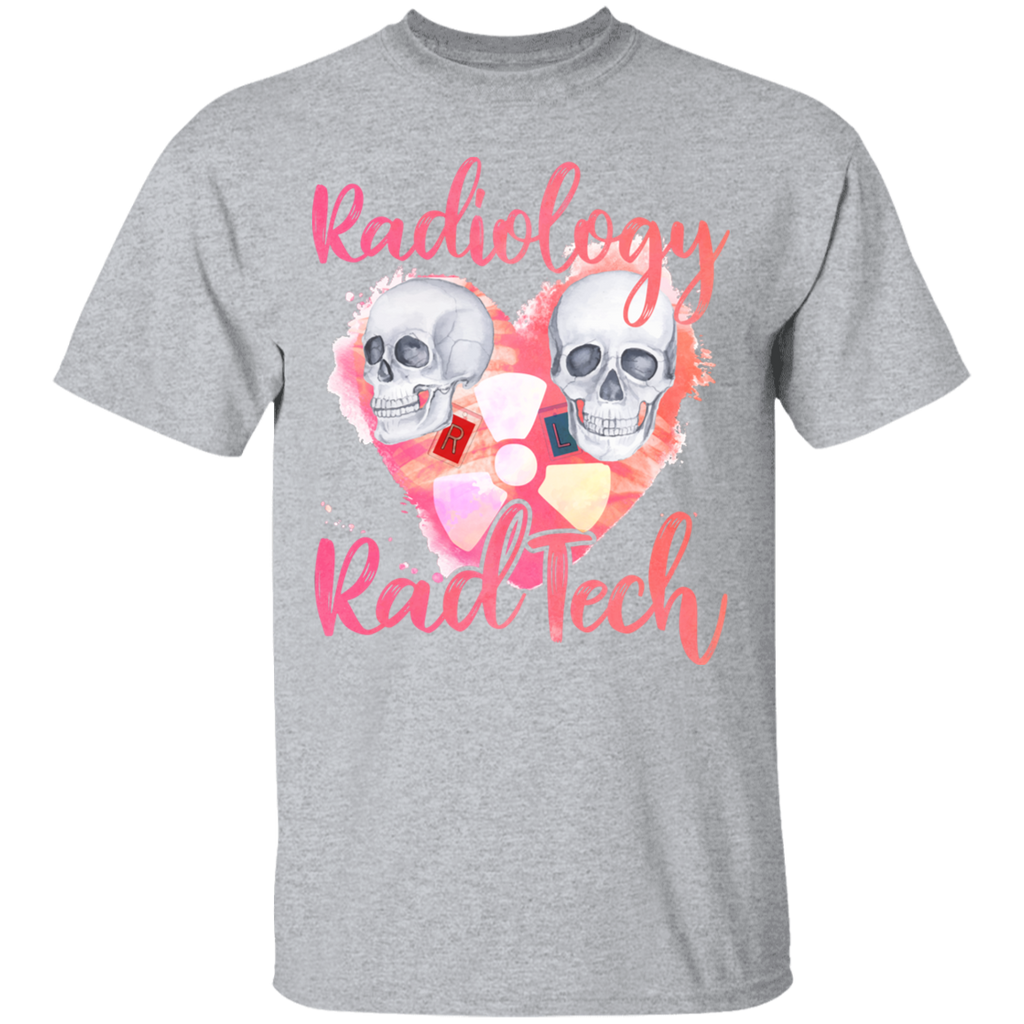 Radiology Rad Tech Ombre Heart Unisex T-Shirt