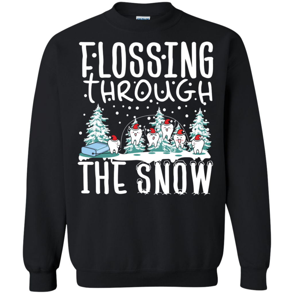 Flossing Thru the Snow Crewneck Sweatshirt
