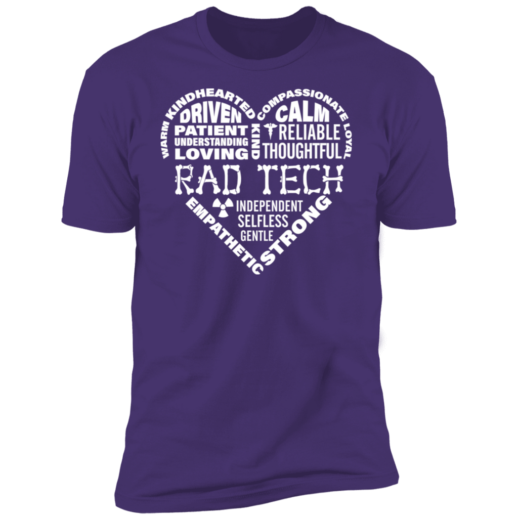 Rad Tech Words Heart Premium Short Sleeve T-Shirt
