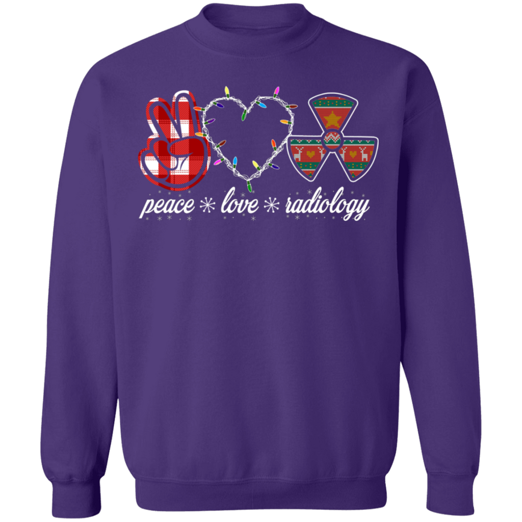 Peace Love Radiology Ugly Unisex Adult Sweatshirt