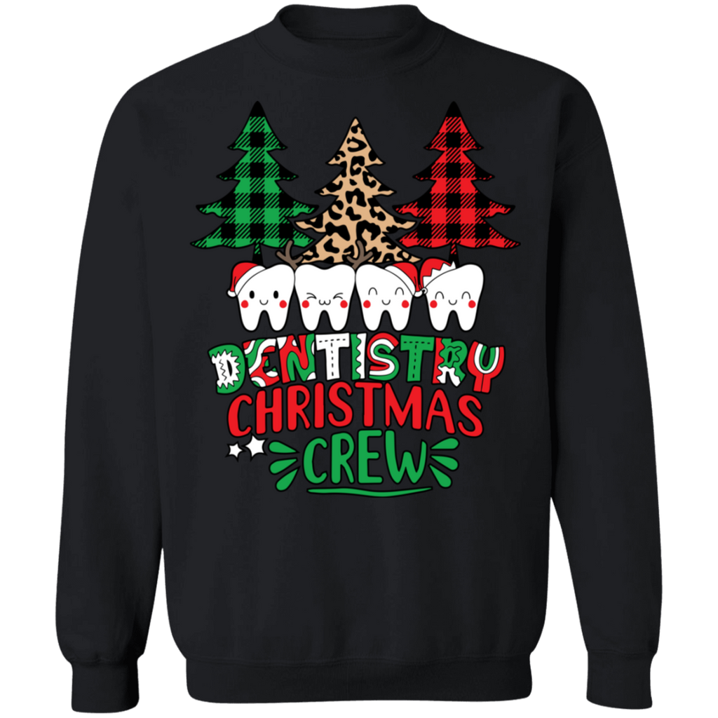 Dentistry Christmas Crew Ugly Christmas Crewneck Pullover Sweatshirt