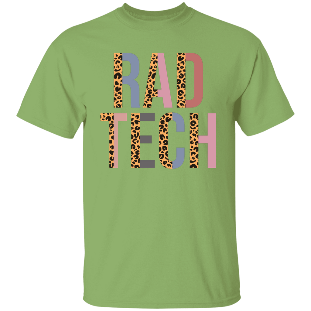 Rad Tech Leopard Design T-Shirt