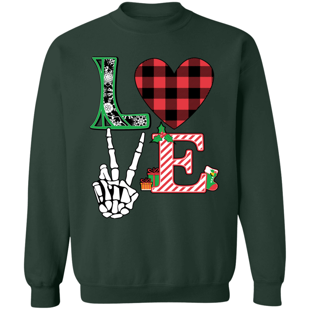 LOVE Radiology Ugly Christmas Crewneck Pullover Sweatshirt