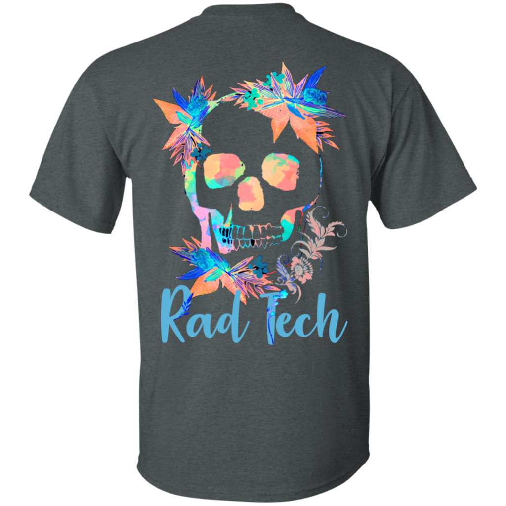 Rad Tech Colorful Skull T-Shirt (Back Only)