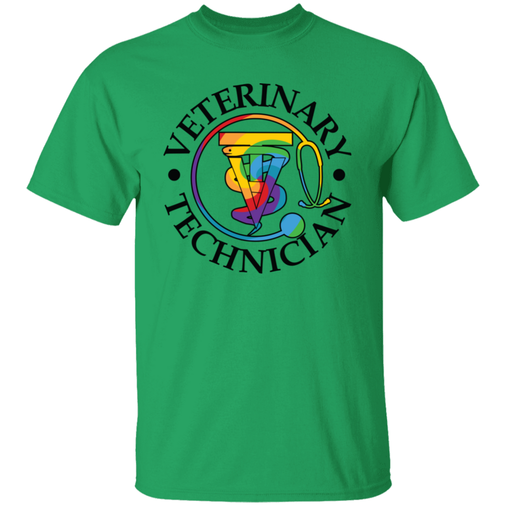 Veterinary Technician Rainbow Symbol T-Shirt