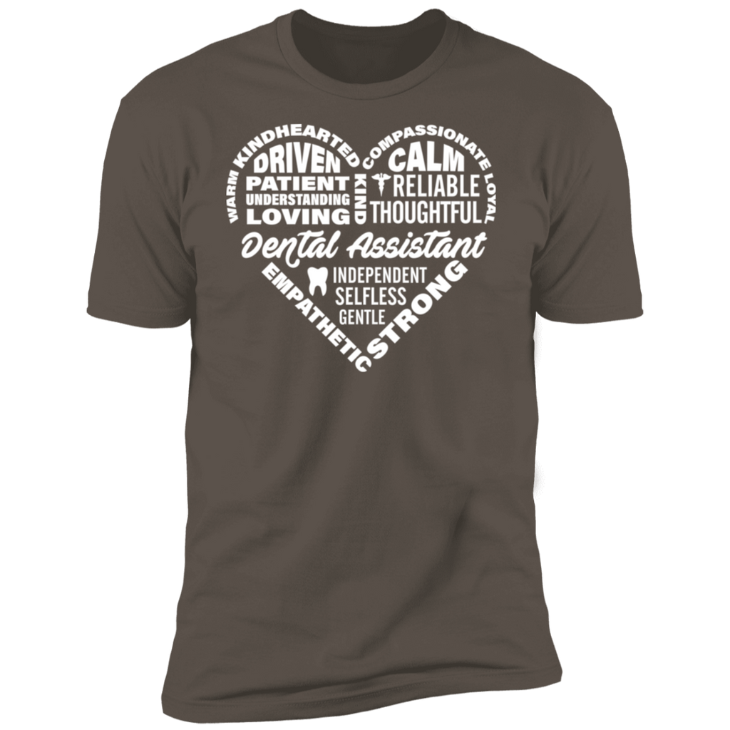 Dental Assistant Words Heart Premium Short Sleeve T-Shirt