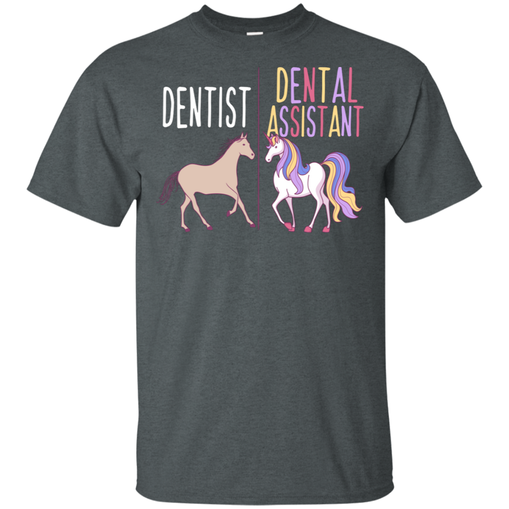 Dentist vs Dental Assistant Unicorn T-Shirt