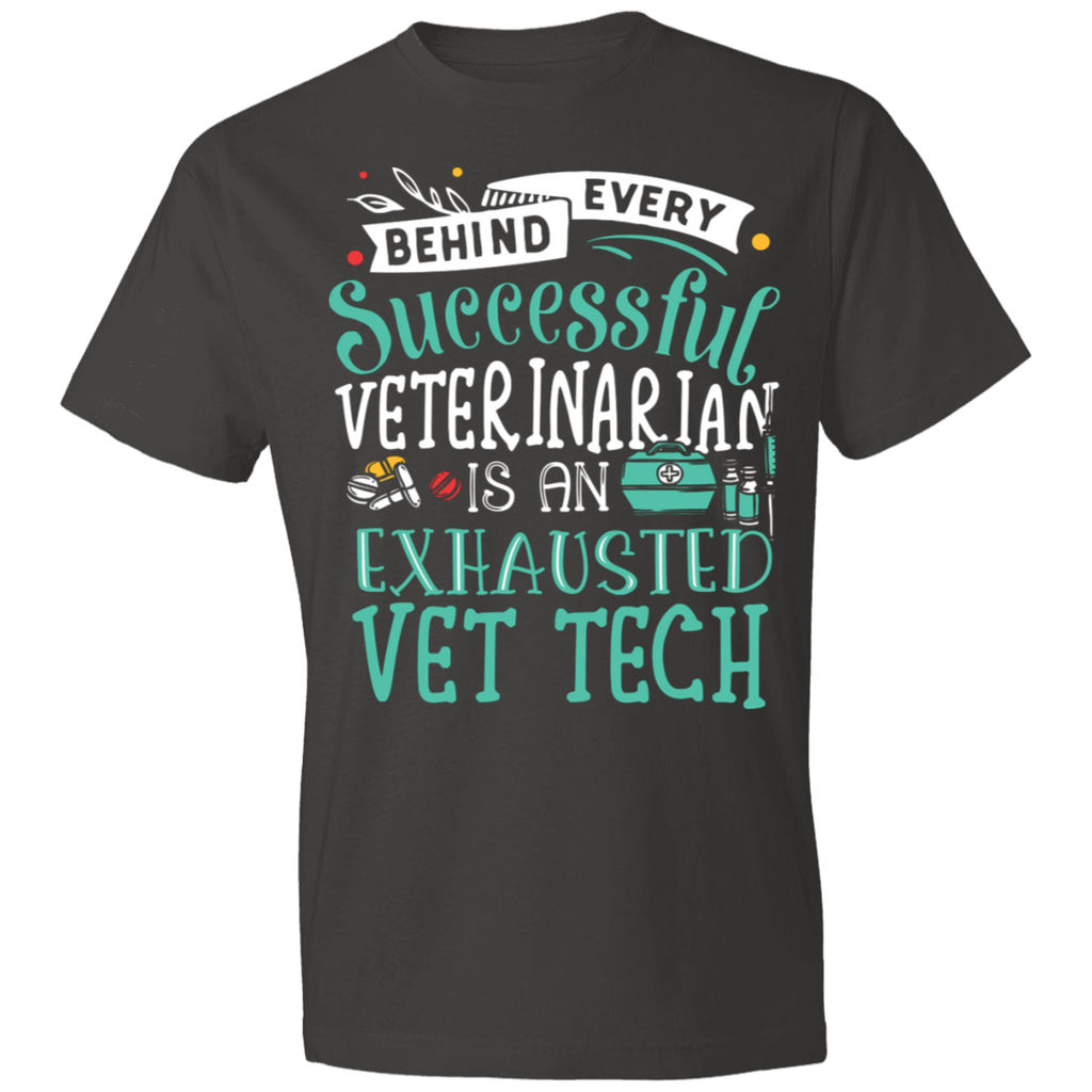 Exhausted Vet Tech Lightweight T-Shirt