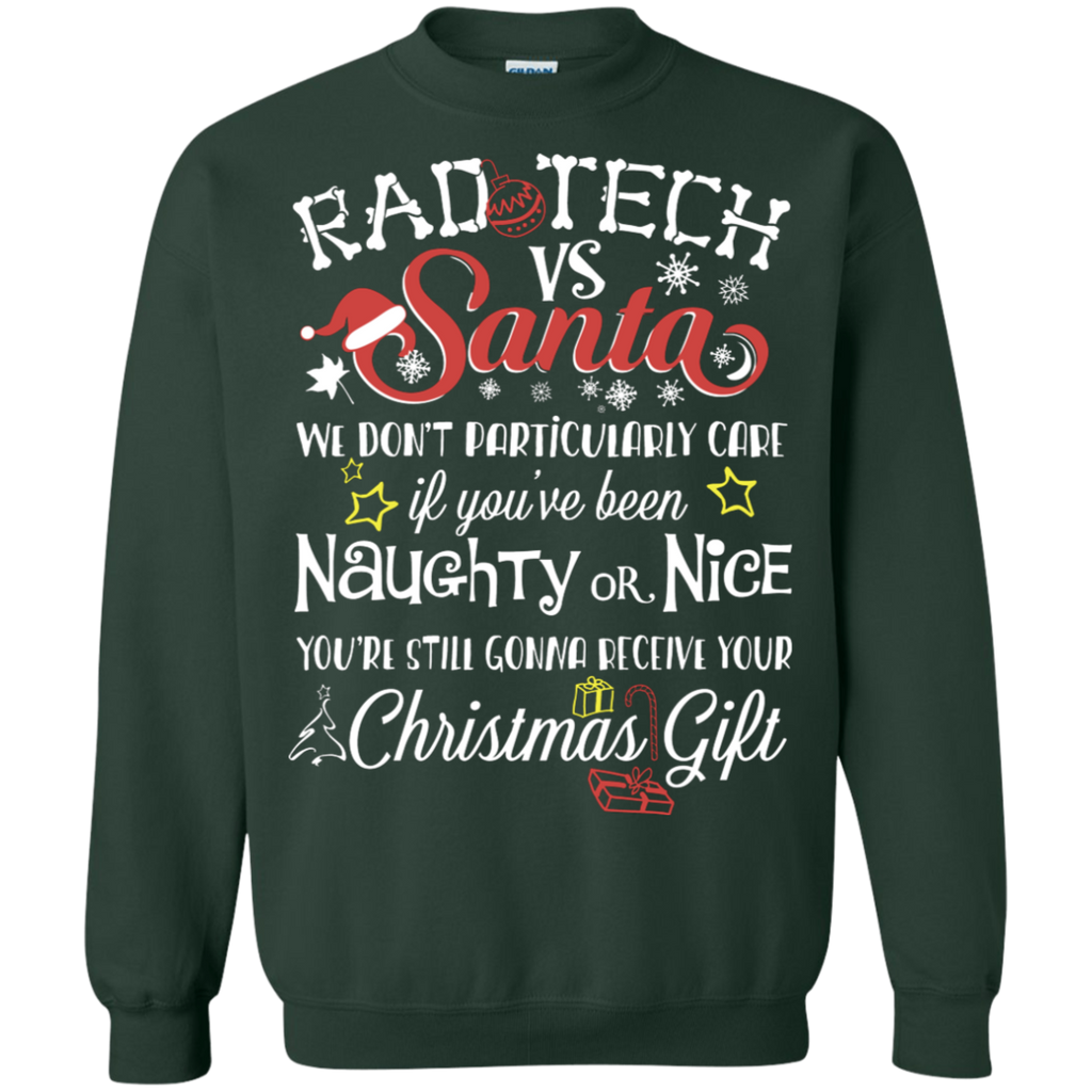 Rad Tech vs Santa Crewneck Sweatshirt