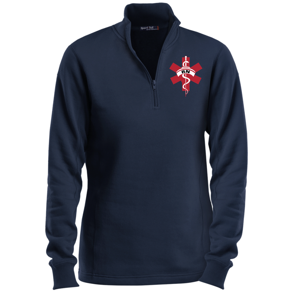Registered Nurse RN Red Cross Ladies' 1/4 Zip Sweatshirt